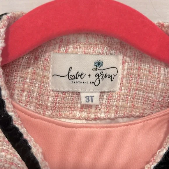 COPY - Love and Grow Coco Tweed Set Size 3T